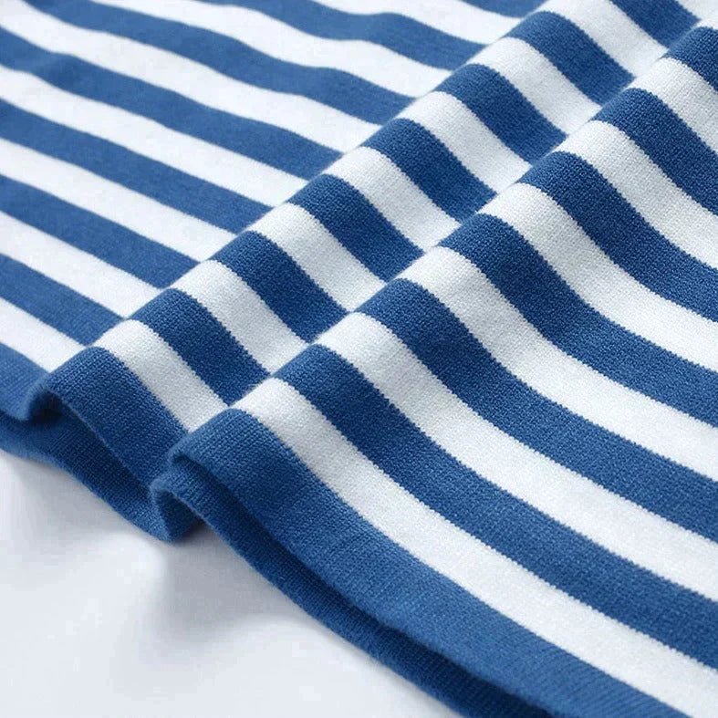 Women's Relaxed-Fit Striped Long-Sleeve Pullover