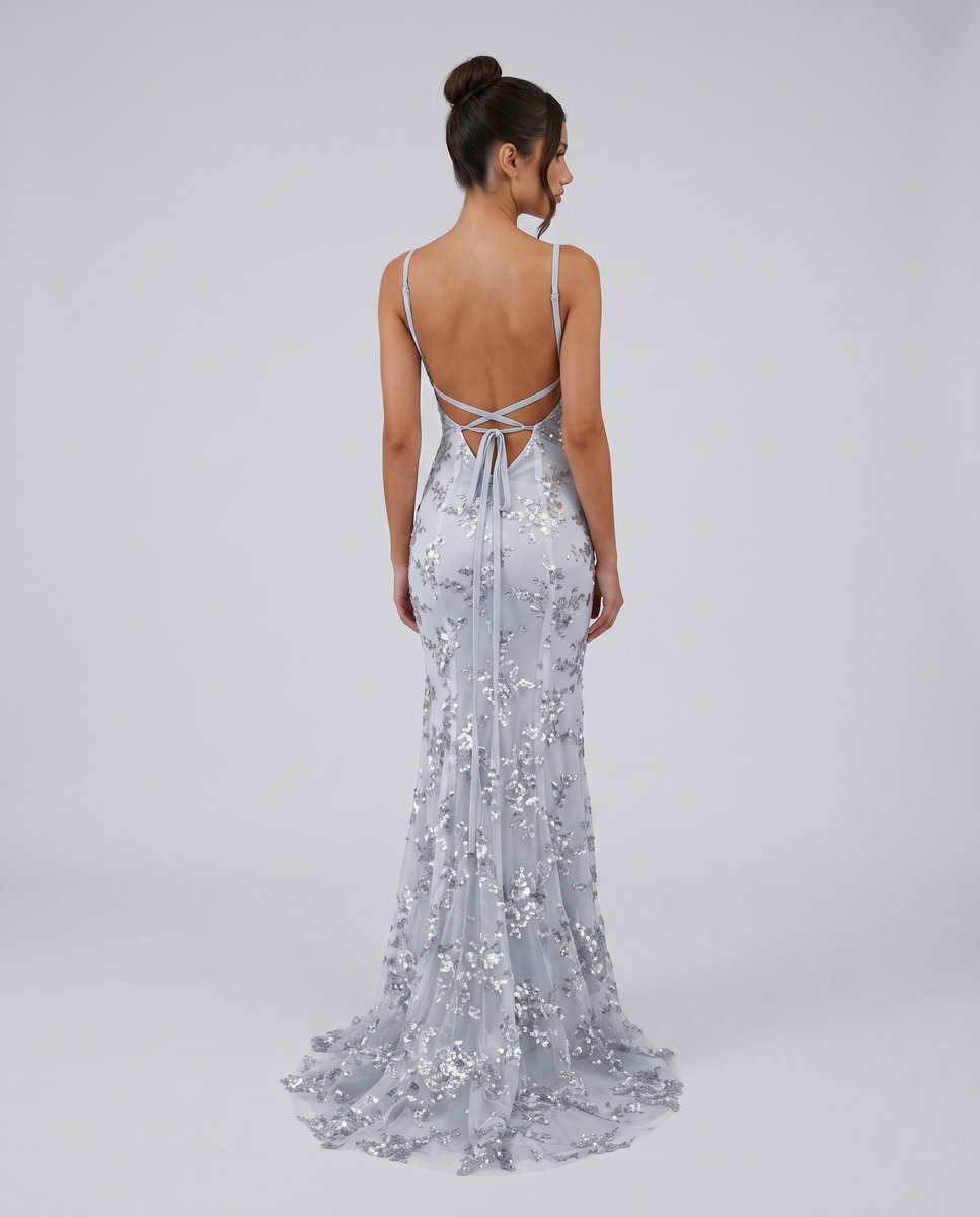 Women's Sequin Mermaid Maxi Summer Dress Jumpsuit Formal Gown