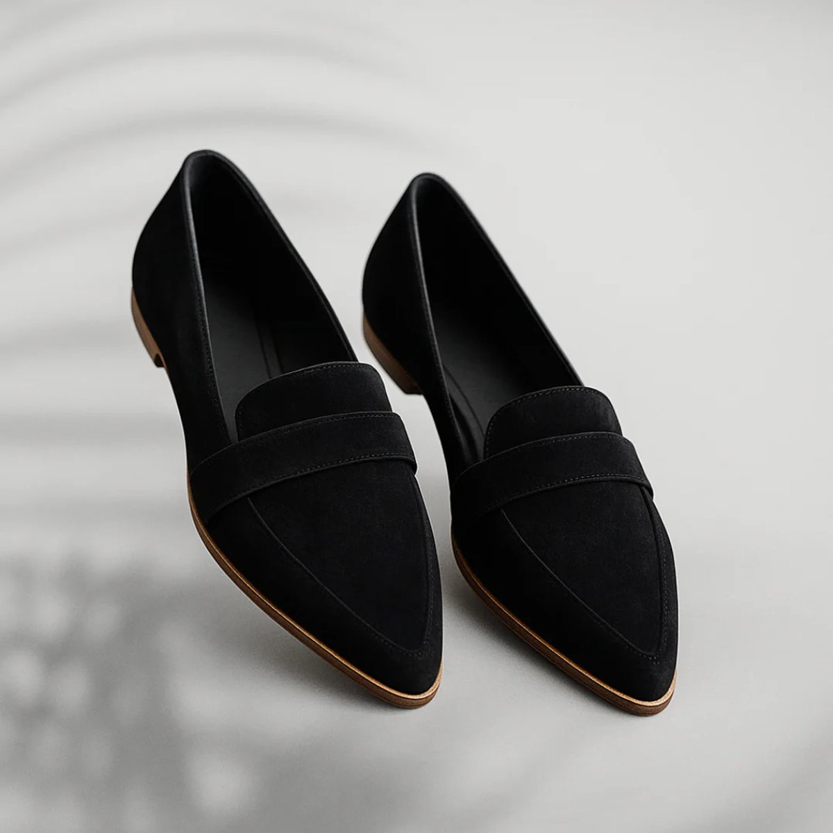 Women's Slip-On Cushioned Loafers Everyday Comfort Sneakers Women - Black