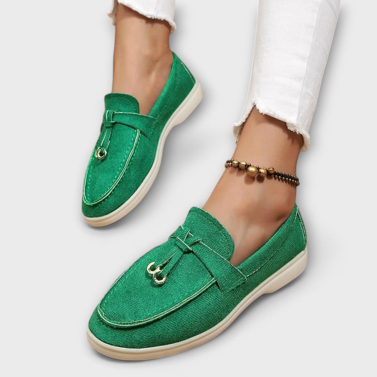 Women's Suede Slip-On Loafers Flat Casual Everyday Shoe