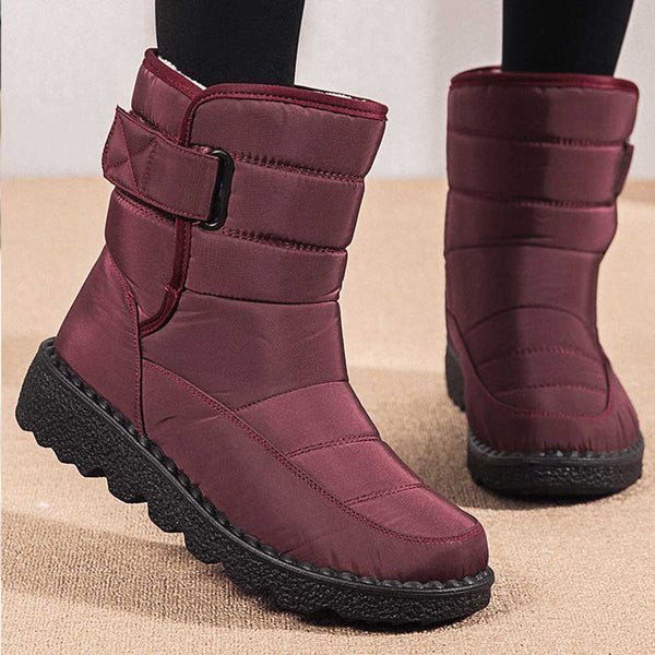 Women's Waterproof Quilted Winter Ankle Snow Boots