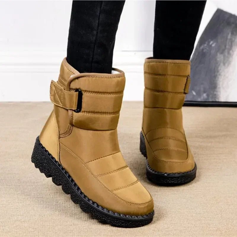 Women's Waterproof Quilted Winter Ankle Snow Boots