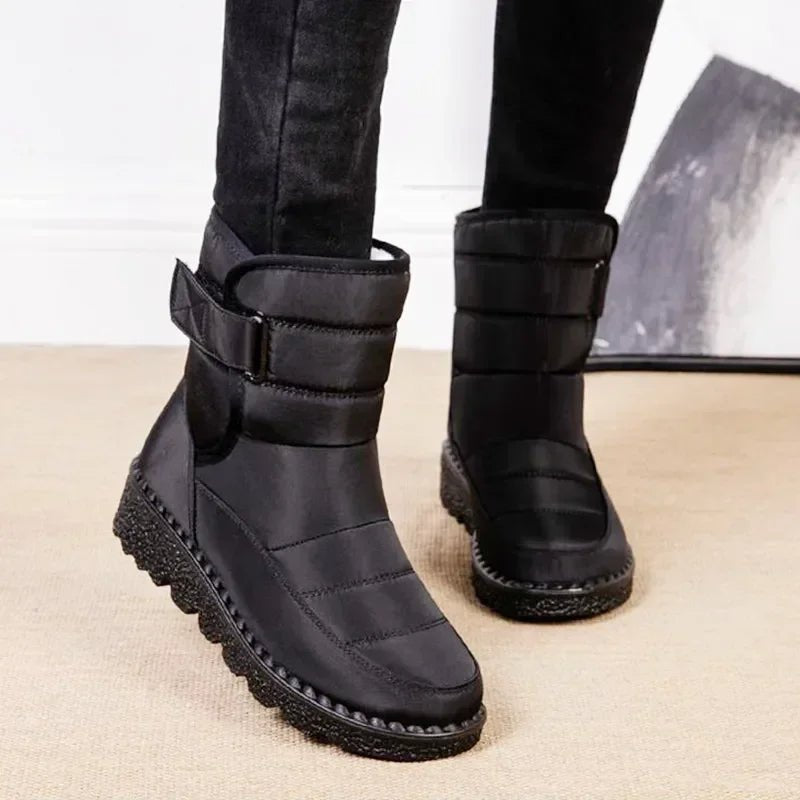 Women's Waterproof Quilted Winter Ankle Snow Boots
